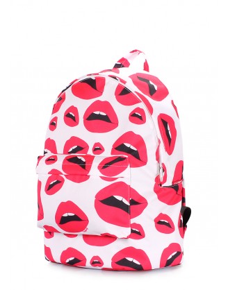 Женский рюкзак с принтом "губы"