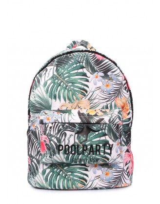 Рюкзак POOLPARTY с тропическим принтом