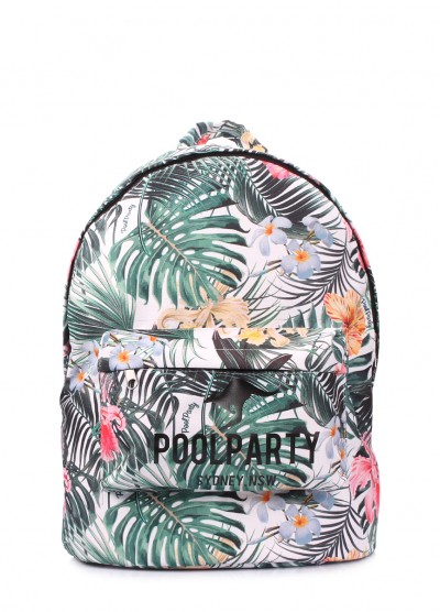Рюкзак POOLPARTY с тропическим принтом